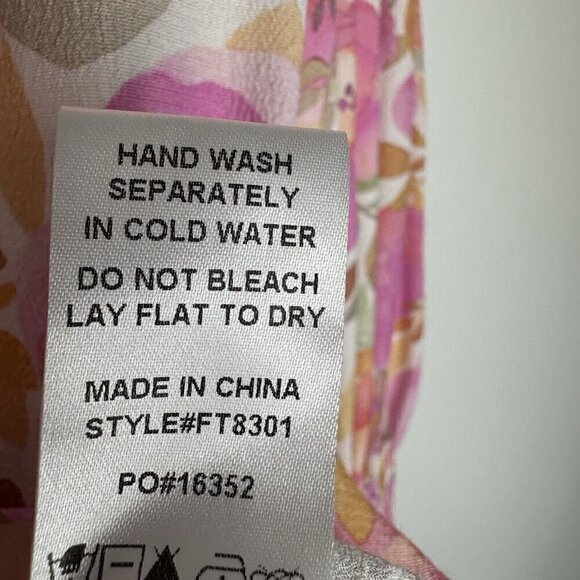 Fate Blouse Pink Floral Size M - Picture 4 of 11